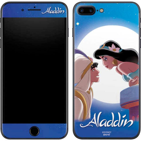 Disney Aladdin and Princess Jasmine Kiss iPhone 8 Plus Skin